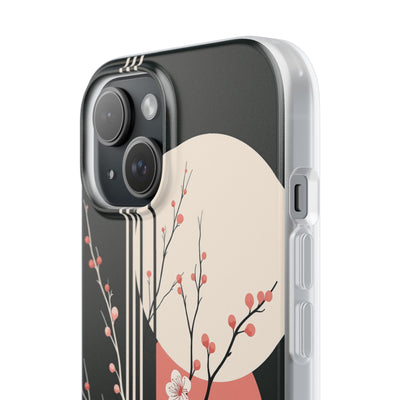 Black Lite Phone Case for iPhone - Kyoto Midnight Blossom
