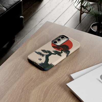 Beige Tough Phone Case for Samsung - Kyoto Crimson Pine