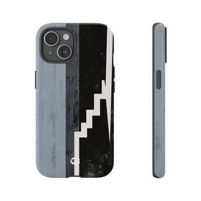 Grey Tough Phone Case for iPhone - Industrial Concrete Void