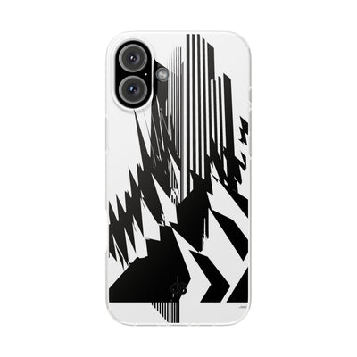 White Lite Phone Case for iPhone - Shattered Vector Spire