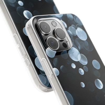 Black Lite Phone Case for iPhone - Silver Orbit Glow