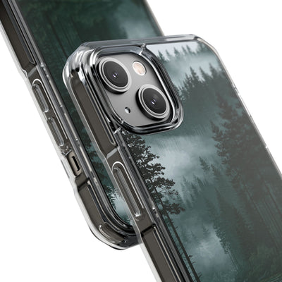 Green Impact MagSafe Phone Case for iPhone - Misty Evergreen Mirror