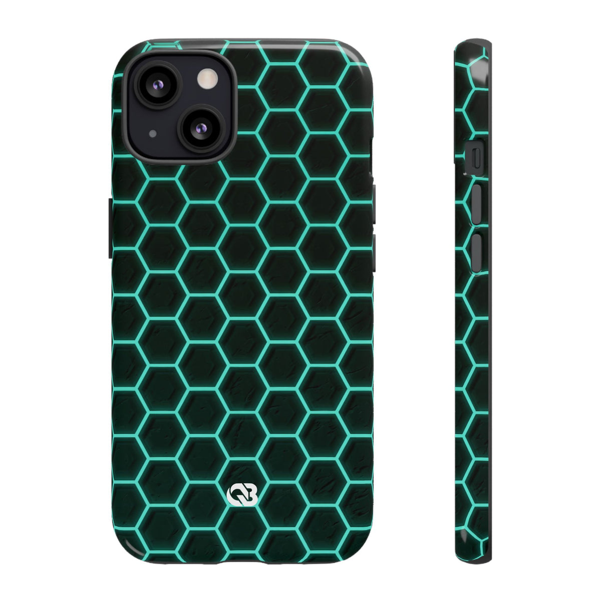 Neon Hex Spectrum · Tough Phone Case for iPhone · Teal