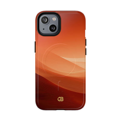 Orange Tough 2.0 Magsafe Phone Case for iPhone - Crimson Dune Gradient