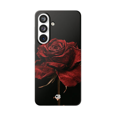 Crimson Noir Rose · Lite Phone Case for Samsung · Black