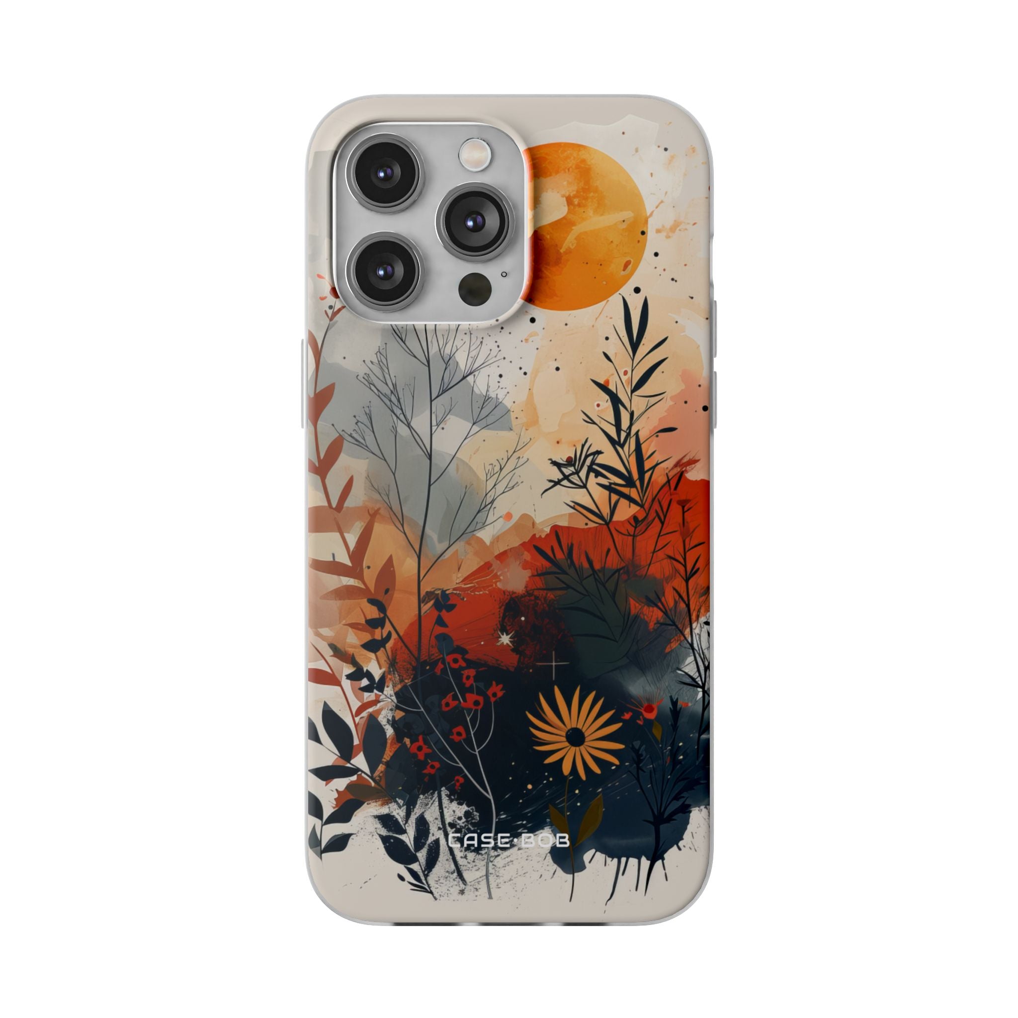 Oranssi Solstice iPhone 14 Pro Max -pehmeä suojakotelo