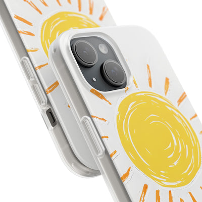 Amber Solar Glow · Soft Phone Case for iPhone