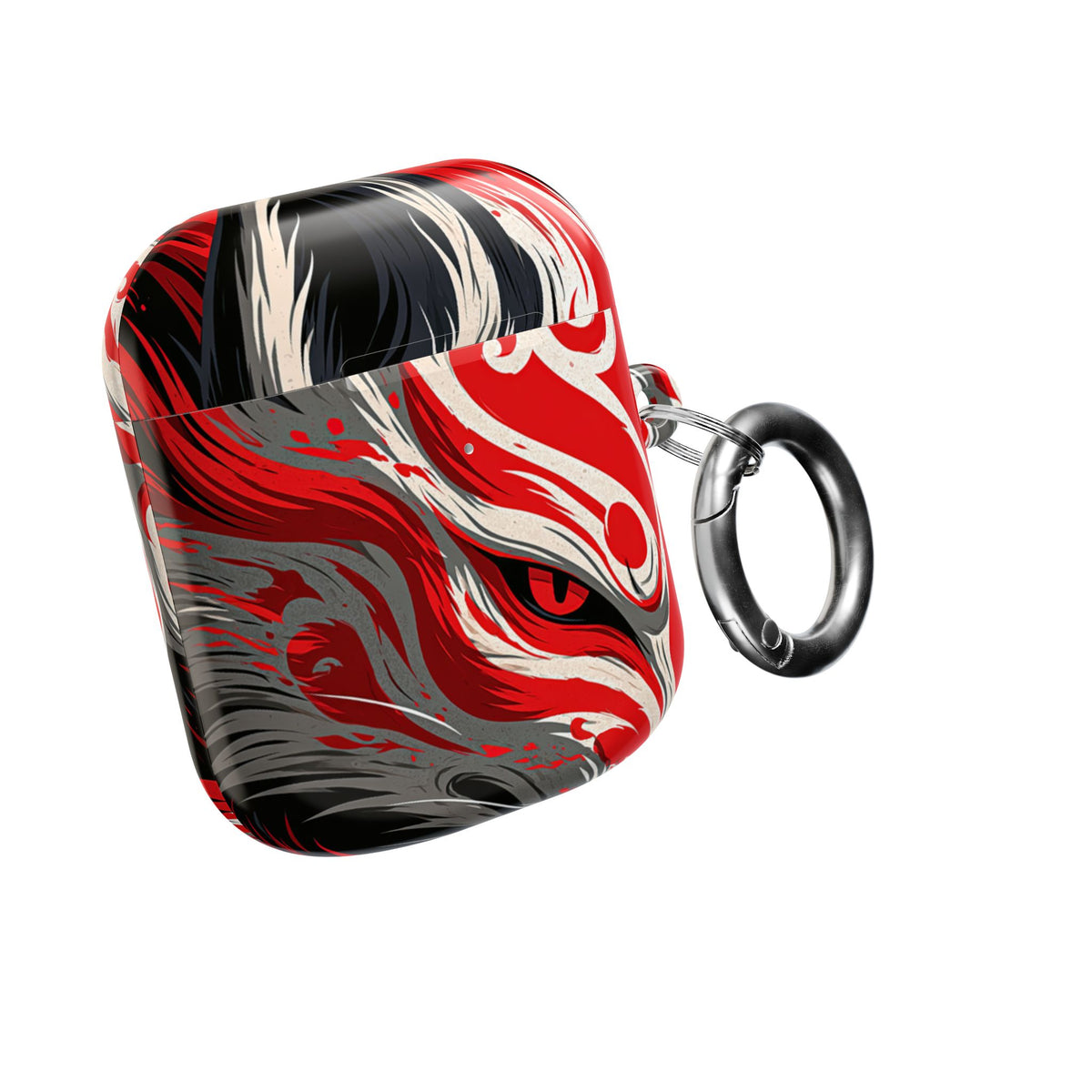 Crimson Kitsune Spirit · Hard Case for AirPods & AirPods Pro · Red