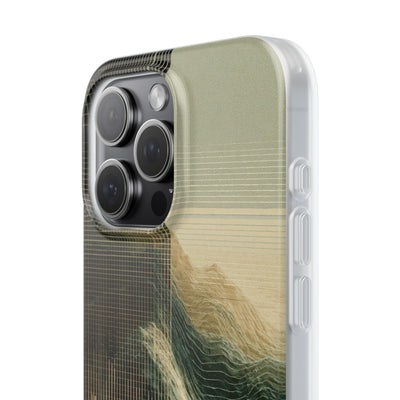 Beige Lite Phone Case for iPhone - Veridian Data Ridge