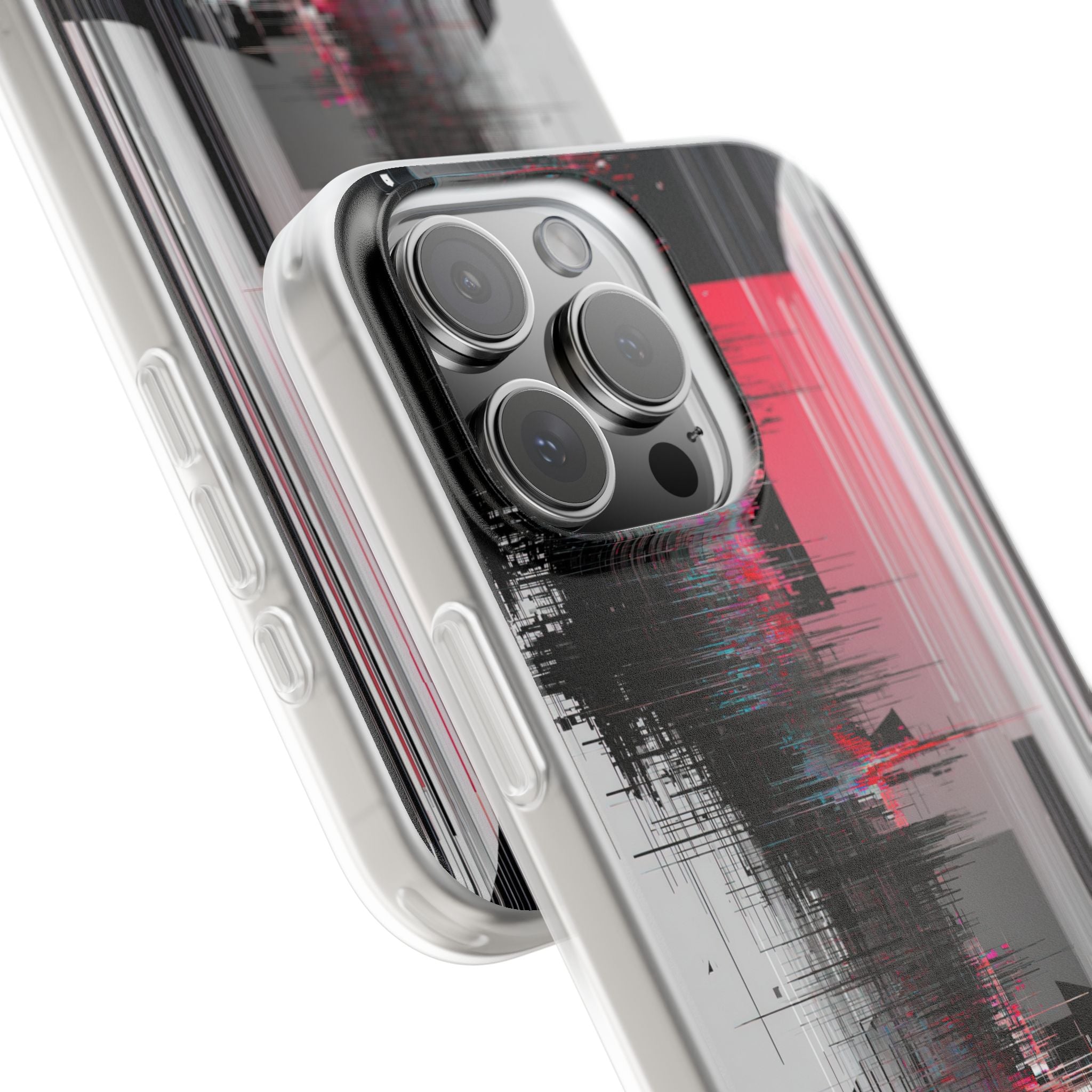 Black Lite Phone Case for iPhone - Crimson Data Leak