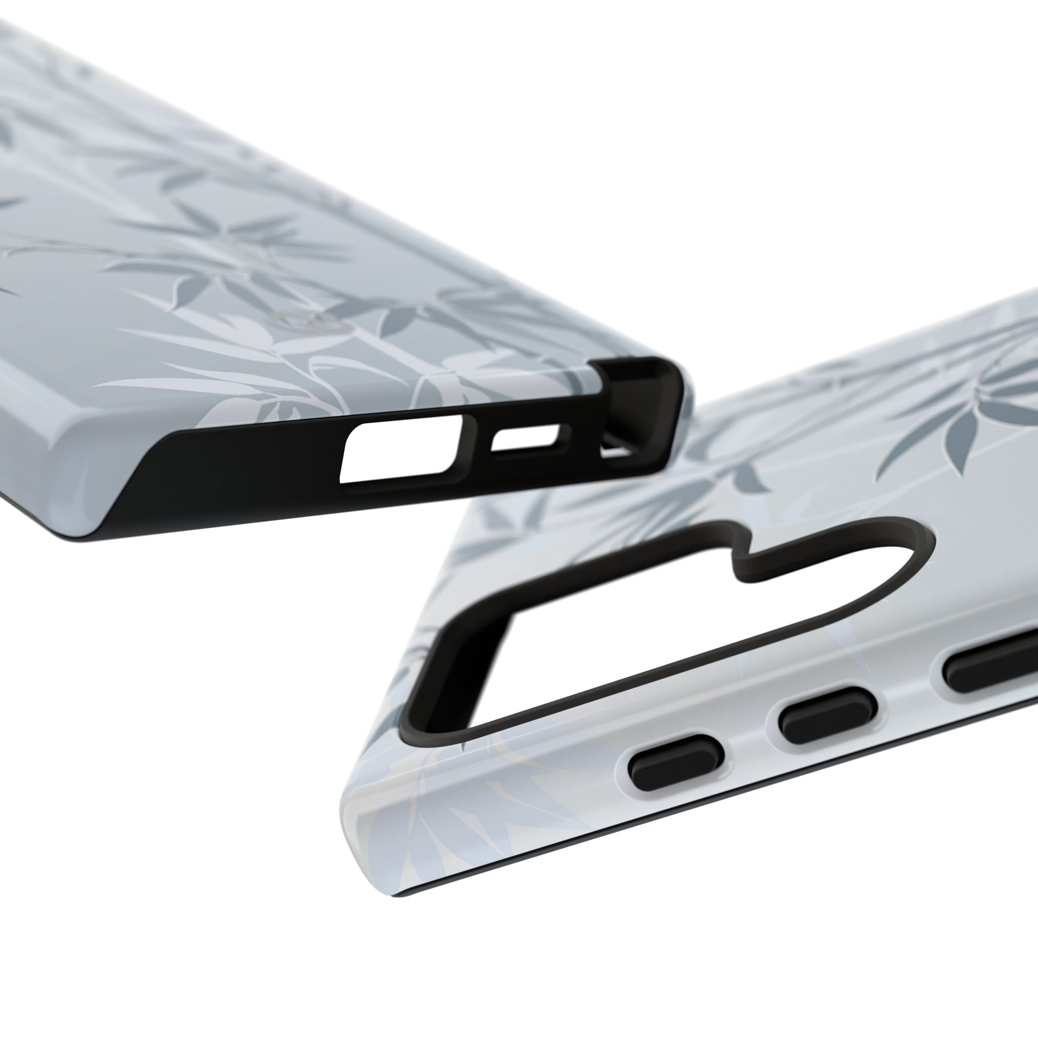 Blue Tough Phone Case for Samsung - Slate Bamboo Shadow