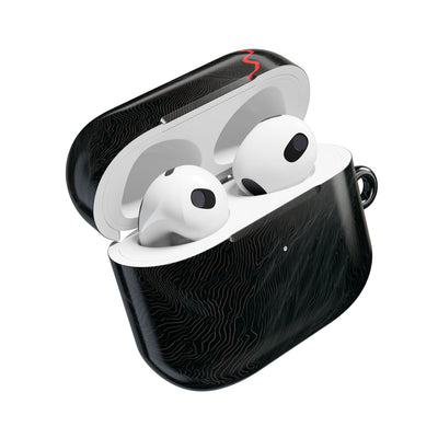 Crimson Ridge Pass · Hard Case for AirPods & AirPods Pro · Black