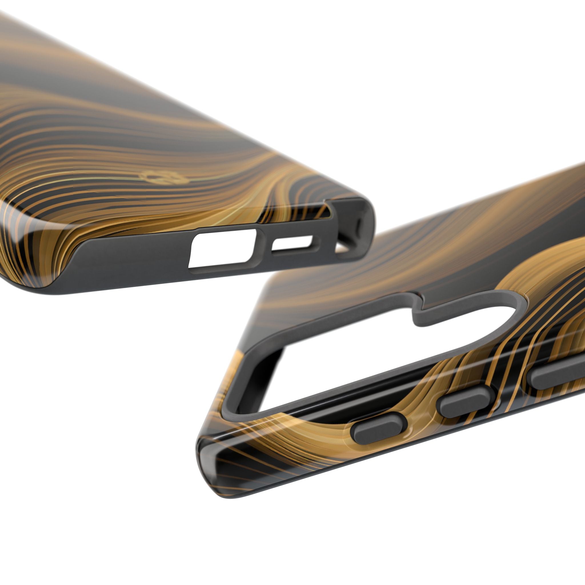 Gold Tough Phone Case for Samsung - Molten Copper Strands