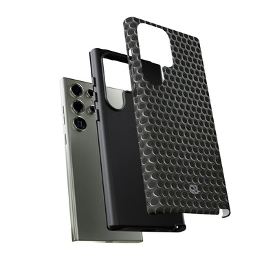 Silver Tough Phone Case for Samsung - Brutalist Steel Mesh