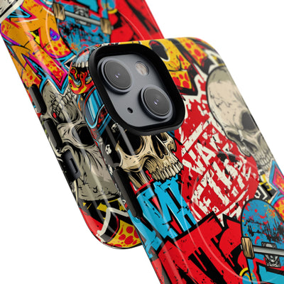 Skate Skull Riot · Tough 2.0 Magnetic Phone Case for iPhone · Red