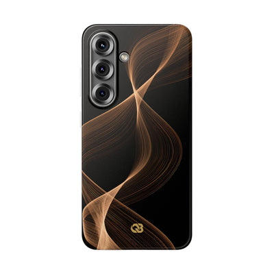 Brown Lite Phone Case for Samsung - Copper Silk Wave