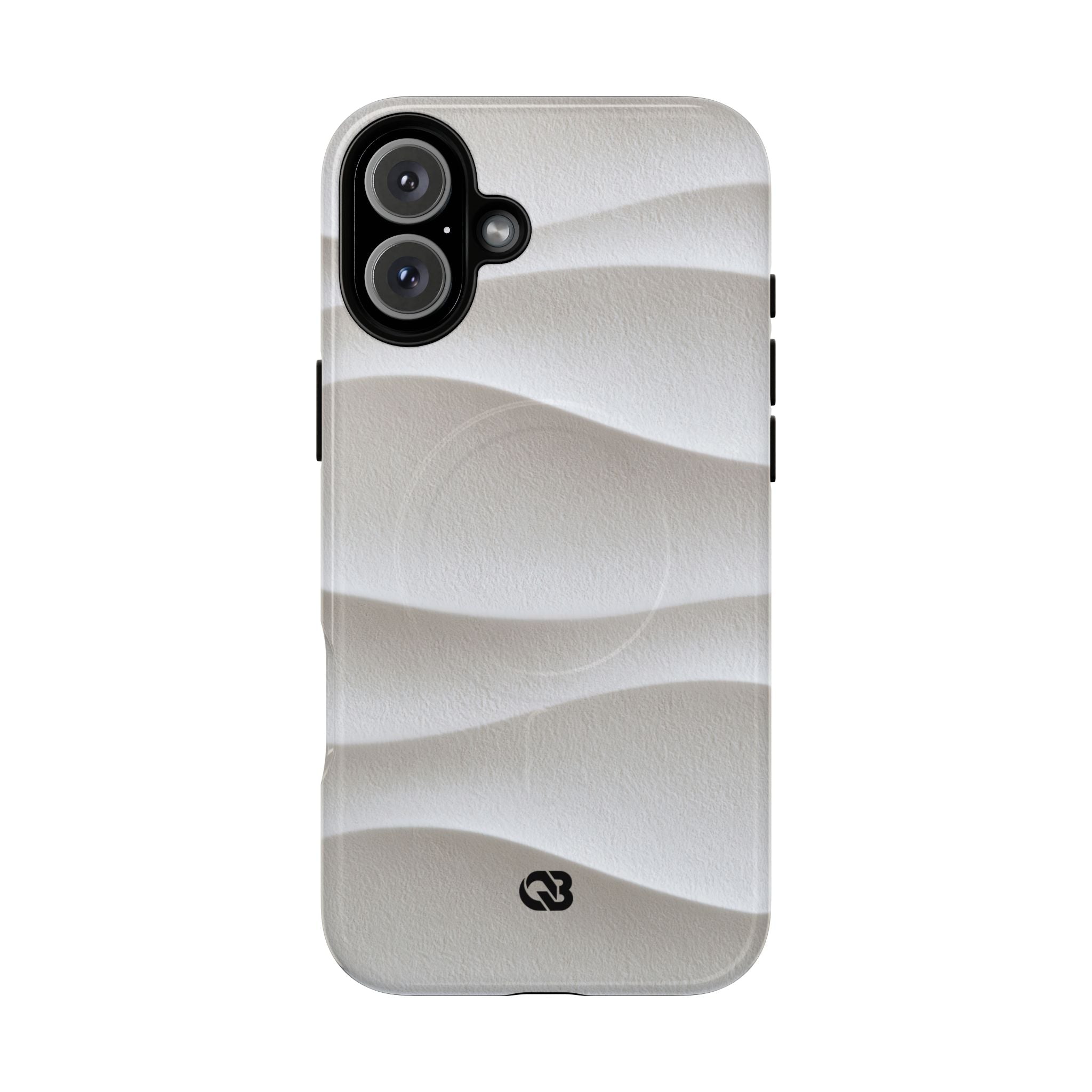 White Tough 2.0 Magsafe Phone Case for iPhone - Arctic Flow Ridges
