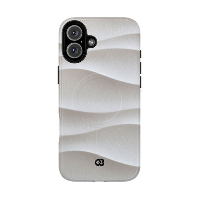 White Tough 2.0 Magsafe Phone Case for iPhone - Arctic Flow Ridges