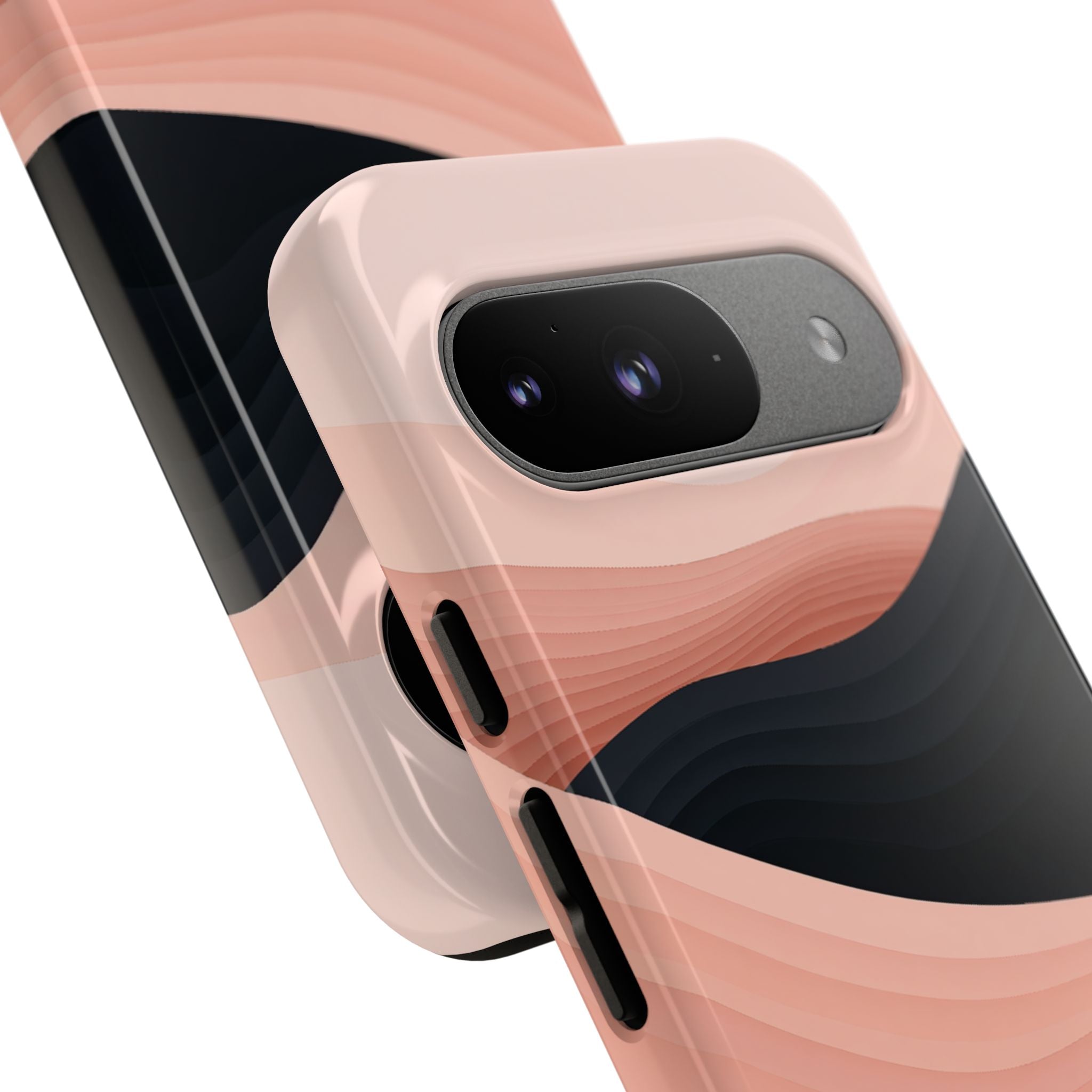 Pink Tough Phone Case for Google Pixel - Dune Shadow Layers