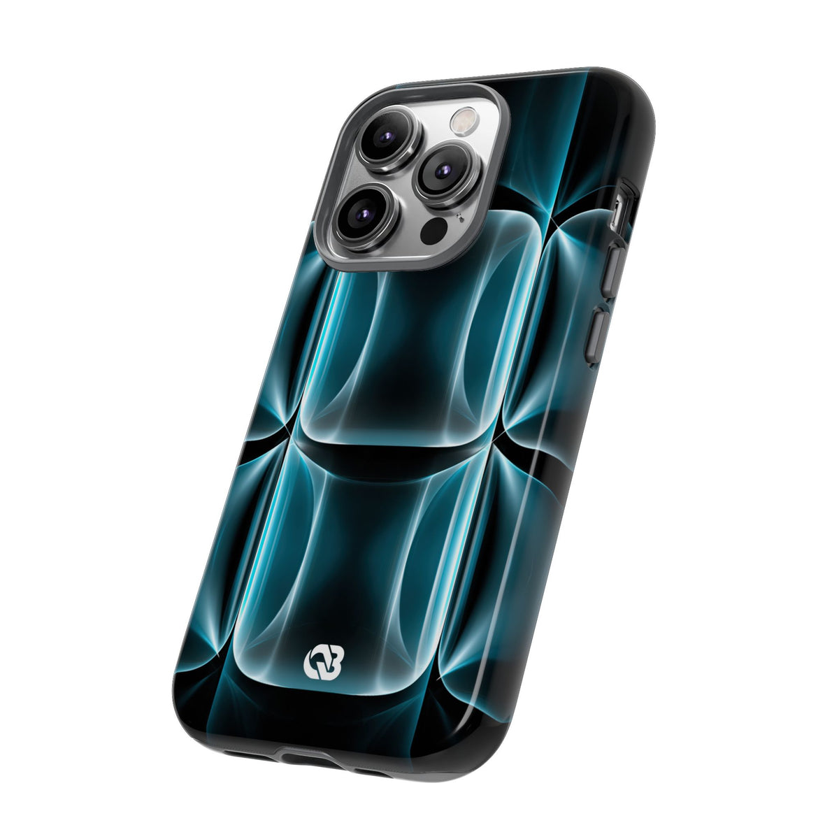Cyan Core Matrix · Tough Phone Case for iPhone · Blue