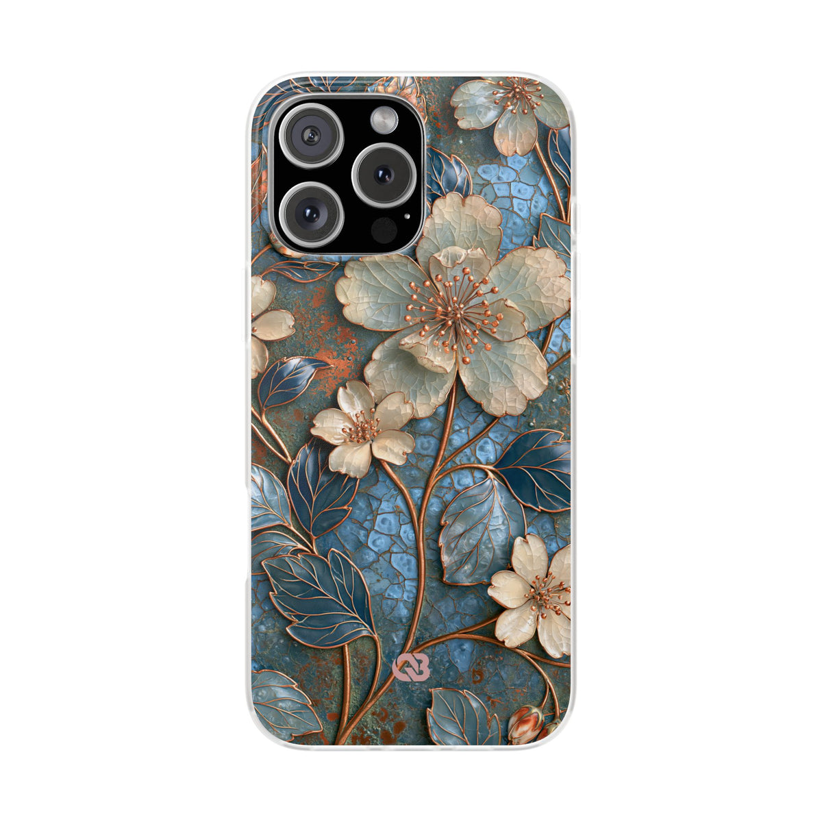 Gilded Blossom Reverie · Lite Phone Case for iPhone ·  Teal