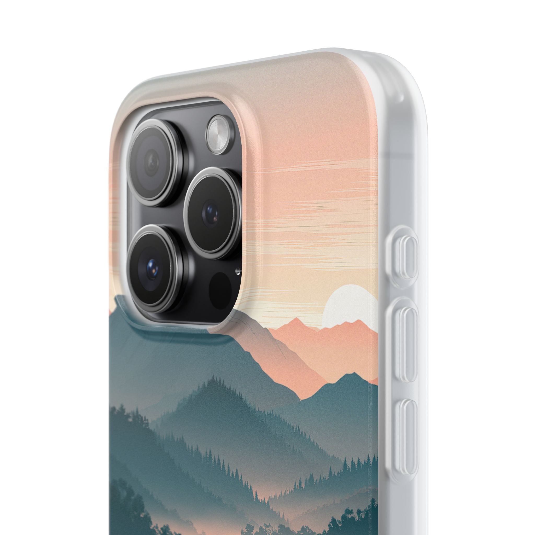 Teal Lite Phone Case for iPhone - Alpine Teal Horizon