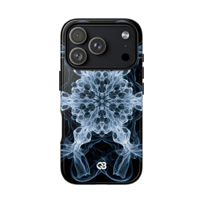 Blue Tough Phone Case for iPhone - Glacial Smoke Crown