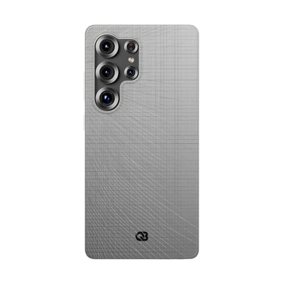 Grey Lite Phone Case for Samsung - Chrome Mesh Warp