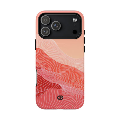 Red Tough 2.0 Magnetic Phone Case for iPhone - Crimson Ridge Contour