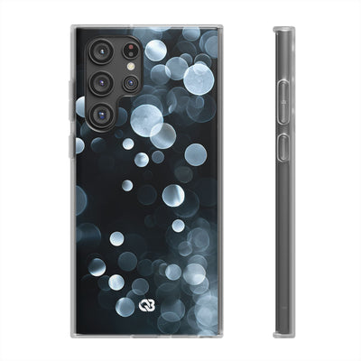 Black Lite Phone Case for Samsung - Silver Orbit Glow