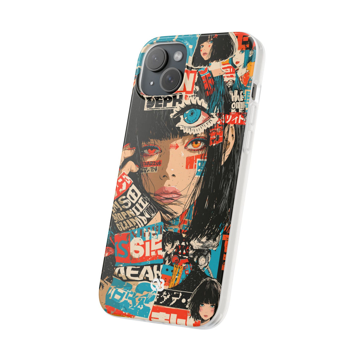 Shibuya Street Collage · Lite Phone Case for iPhone ·  Red