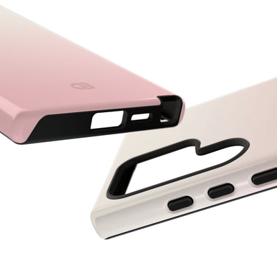 Pink Tough Phone Case for Samsung - Frosted Blush Horizon