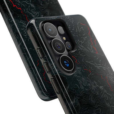 Crimson Rift · Tough Phone Case for Samsung · Black