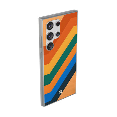 Retro Ridge Lines · Soft Phone Case for Samsung