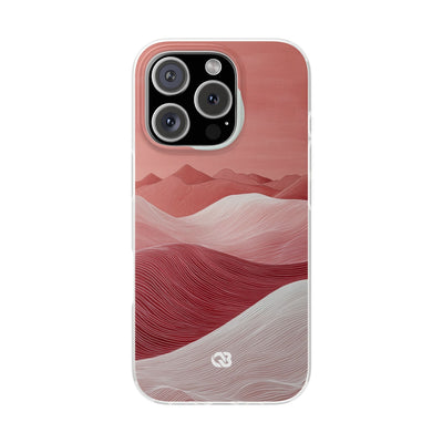 Crimson Dune Horizon · Soft Phone Case for iPhone