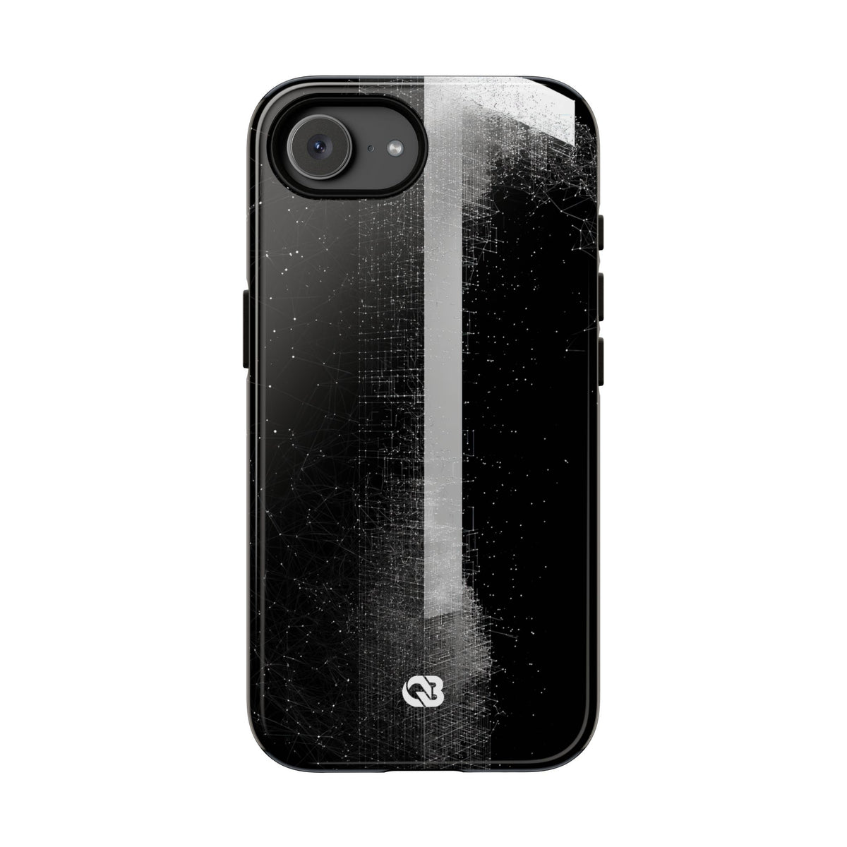 Monolithic Wireframe · Tough Phone Case for iPhone · Black