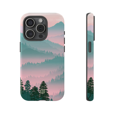 Teal Tough Phone Case for iPhone - Alpine Mist Teal