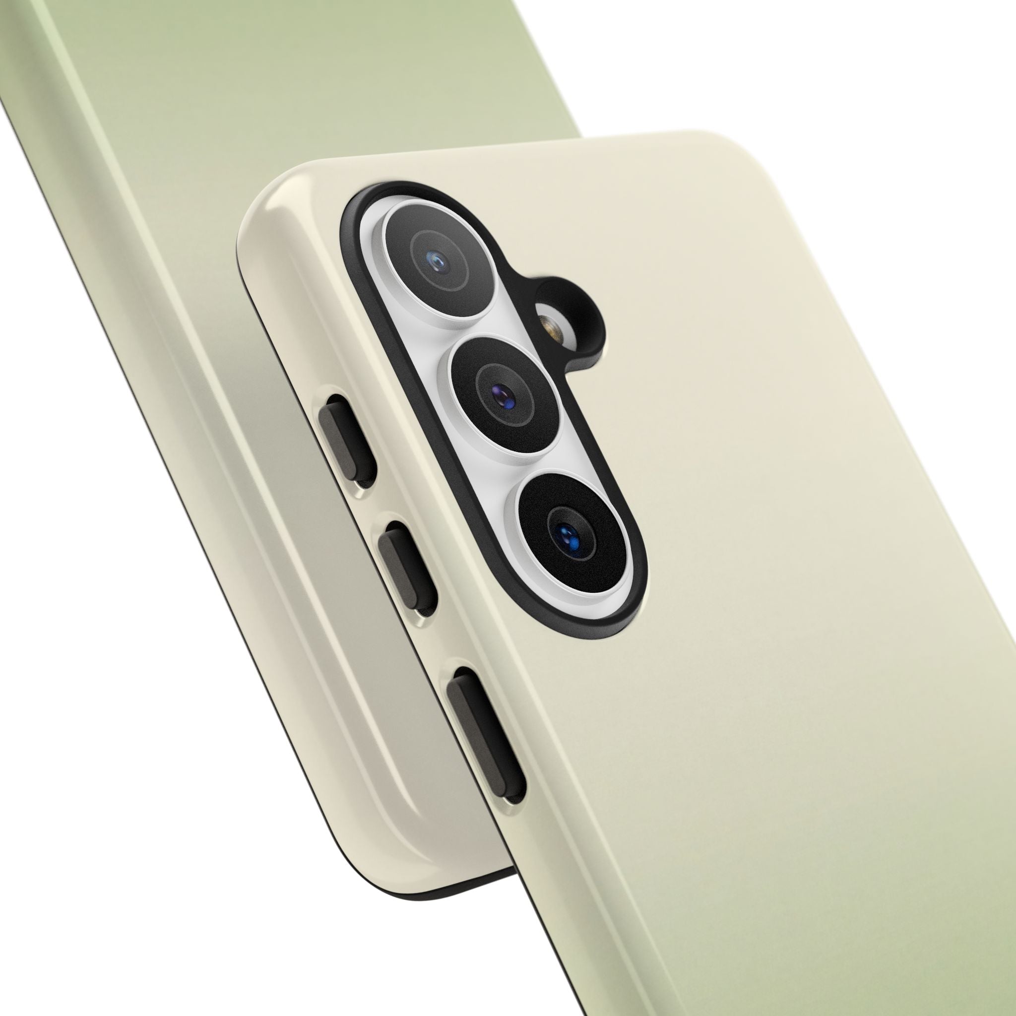 Green Tough Phone Case for Samsung - Bone Sage Fade