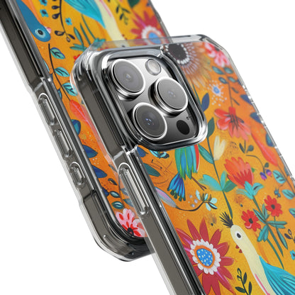 Värikkäät linnut kukkivat iPhone 16 Pro Max -suojauskuori - Impact