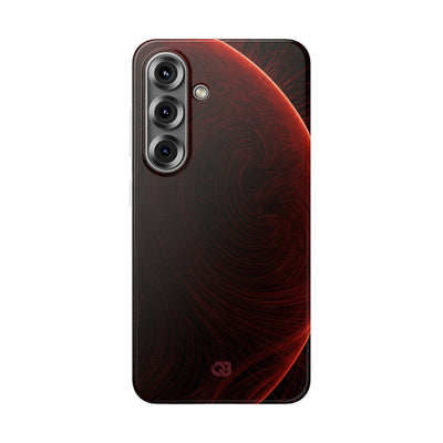 Red Lite Phone Case for Samsung - Crimson Flare Flux