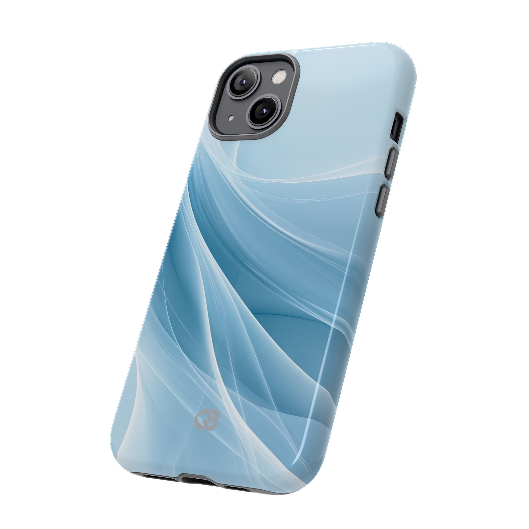 Blue Tough Phone Case for iPhone - Arctic Silk Drift