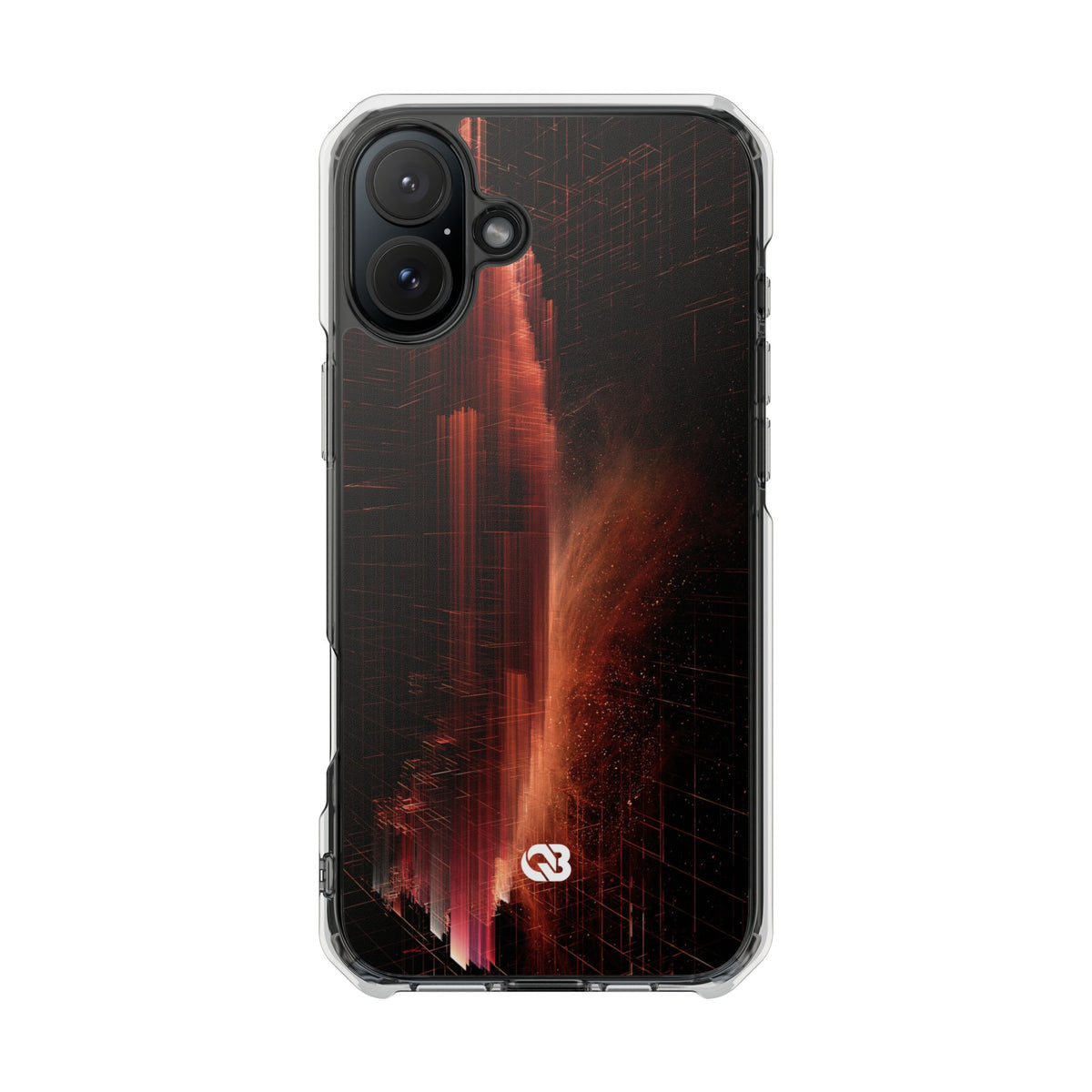 Luminous Monolith · Clear Impact Magnetic Phone Case for iPhone · Black