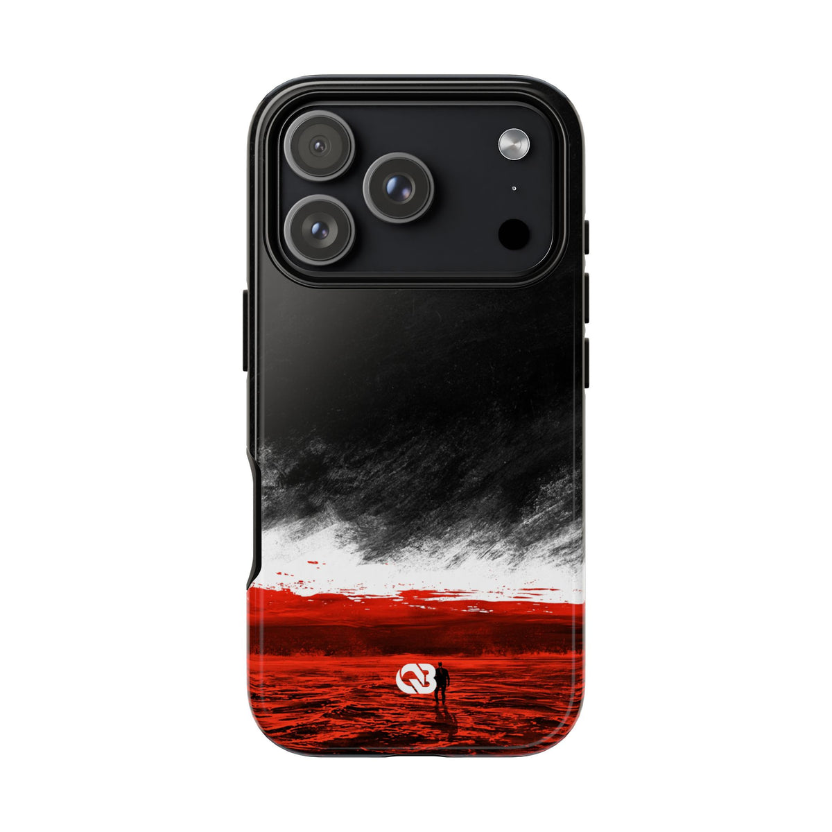 Crimson Horizon · Tough Phone Case for iPhone · Black