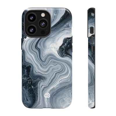 Suminagashi Ink Flow · Tough Phone Case for iPhone · Grey