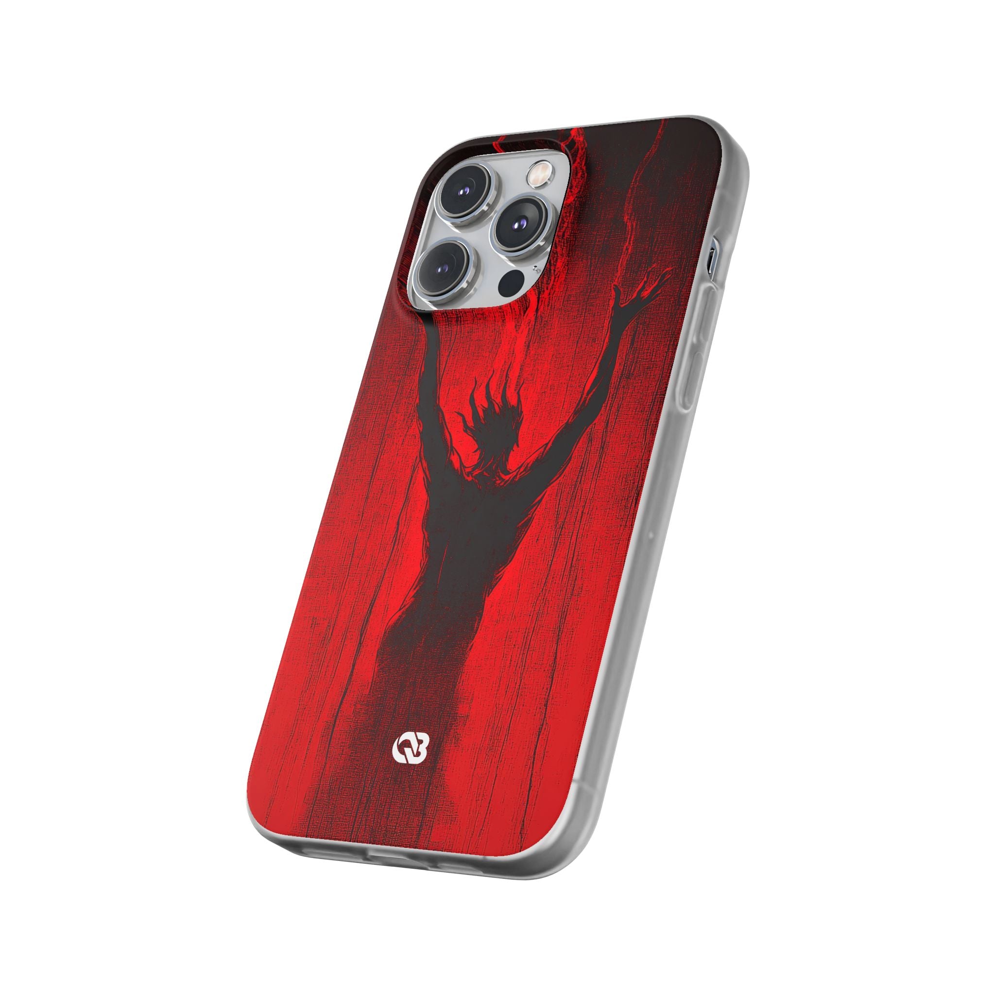 Crimson Shadow Ascent · Soft Custodia per iPhone