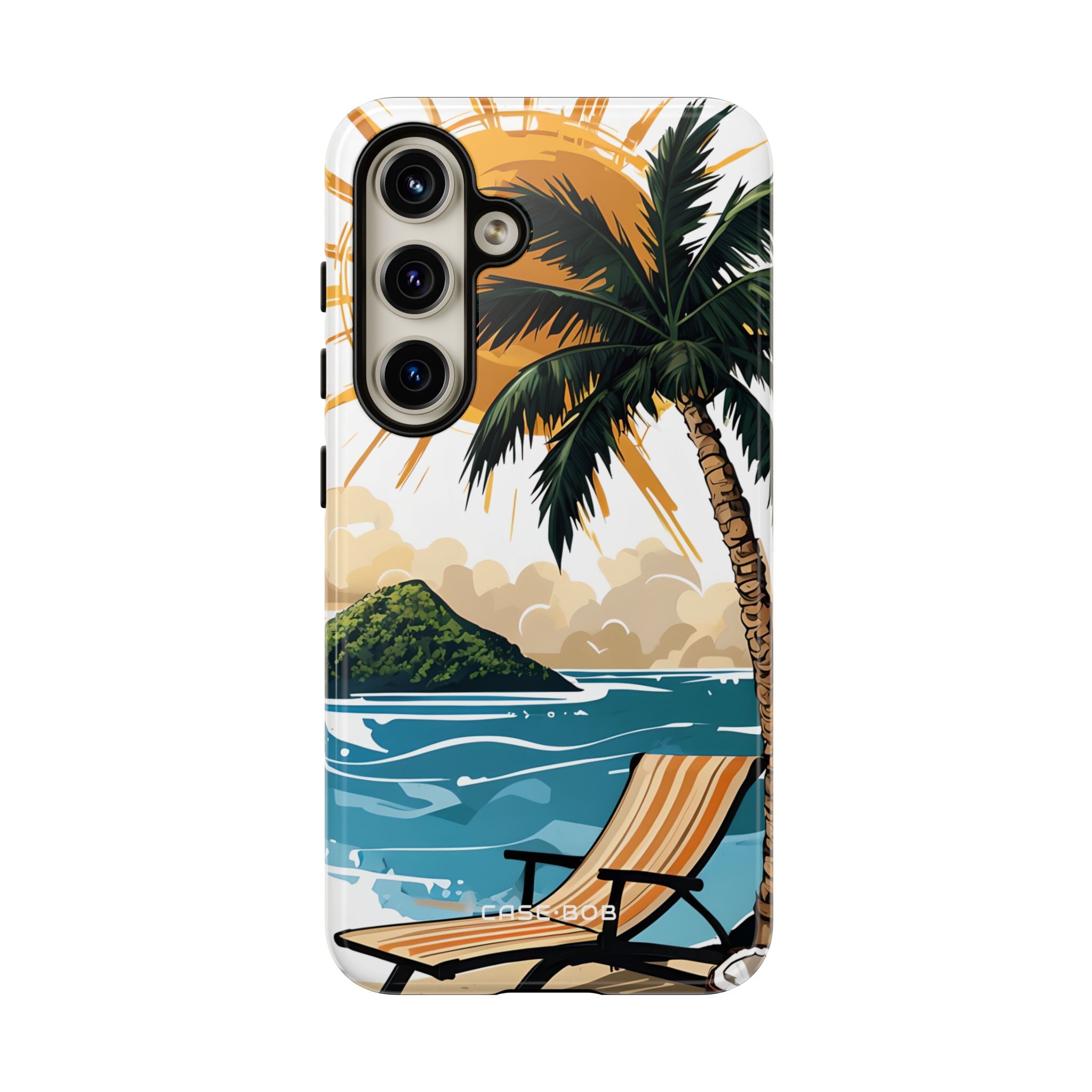Sunny Palm Breeze Samsung S24 Case - Tough