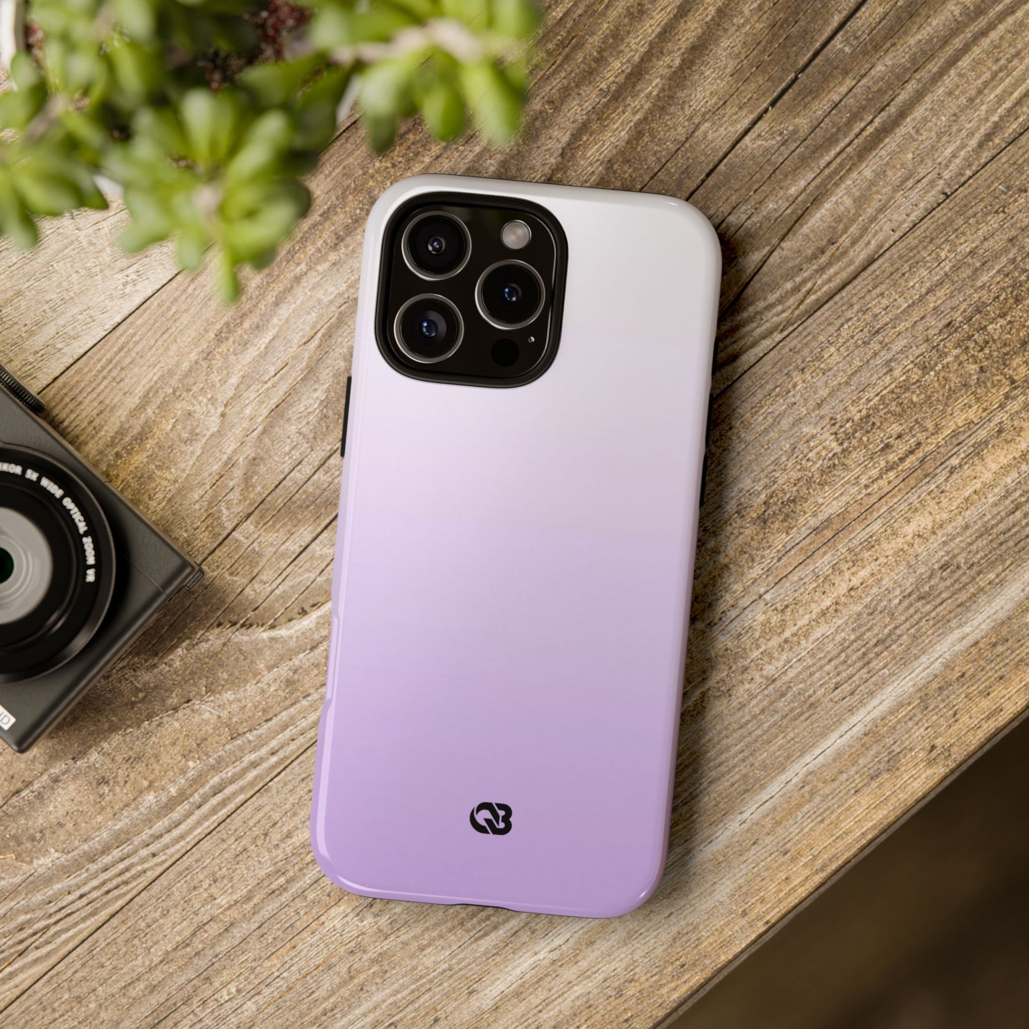Purple Tough Phone Case for iPhone - Frosted Lavender Fade