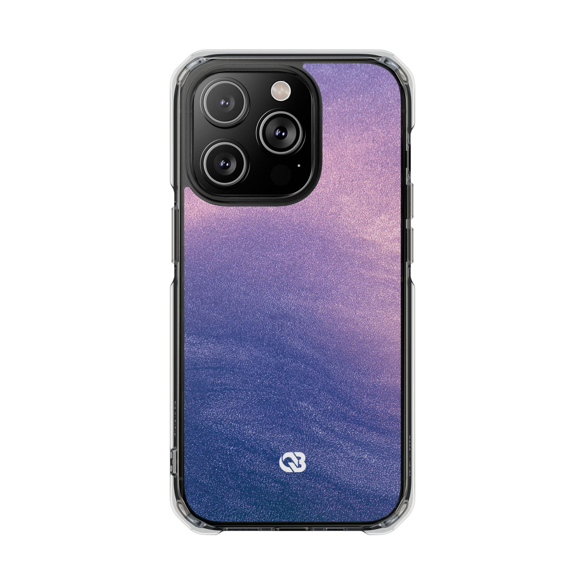 Ethereal Violet Glow · Clear Impact Magnetic Phone Case for iPhone · Purple