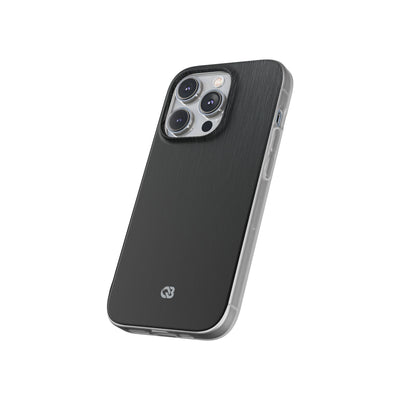 Obsidian Brushed Steel · Lite Phone Case for iPhone ·  Black