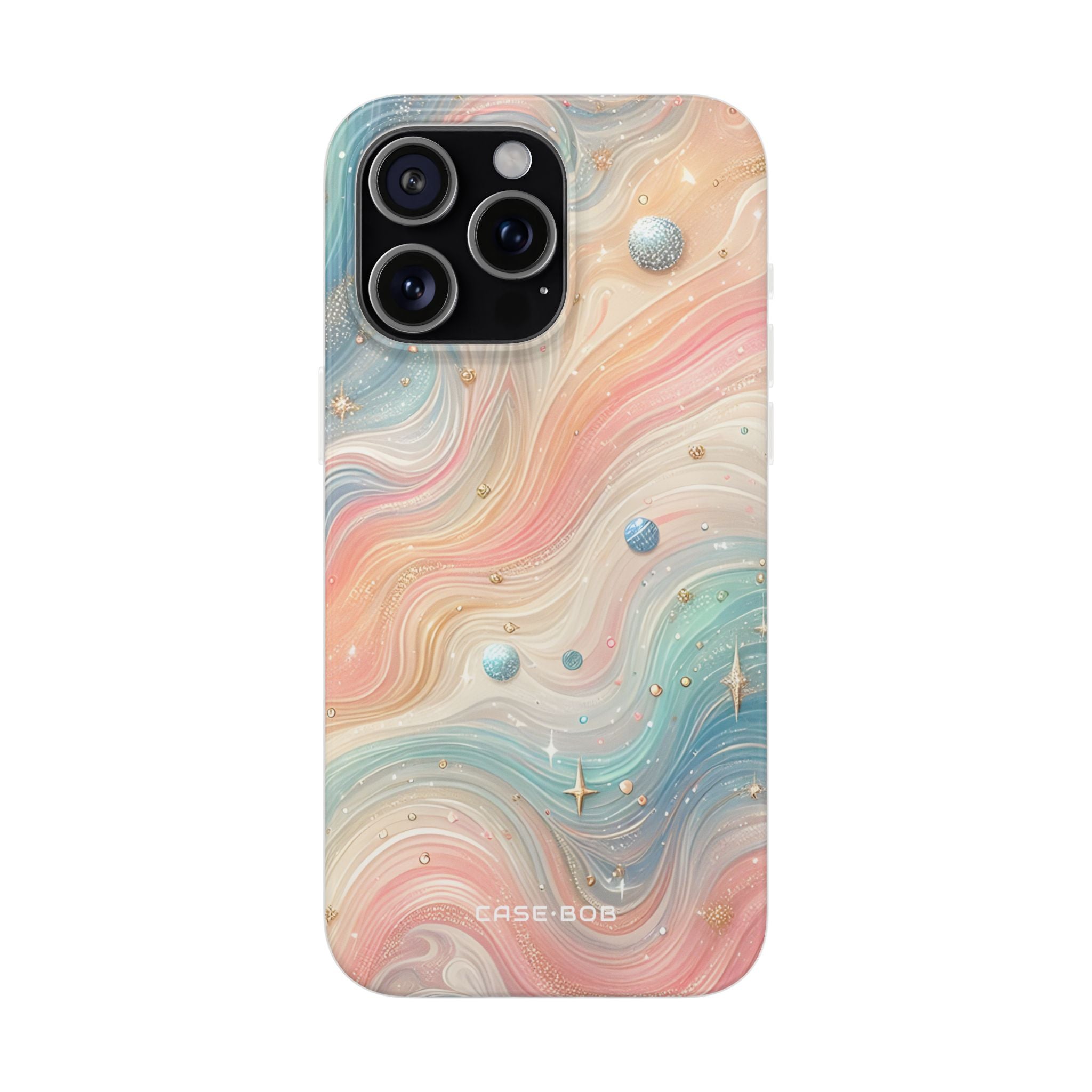 Iridescent Swirls iPhone 15 Pro Max Case - Soft